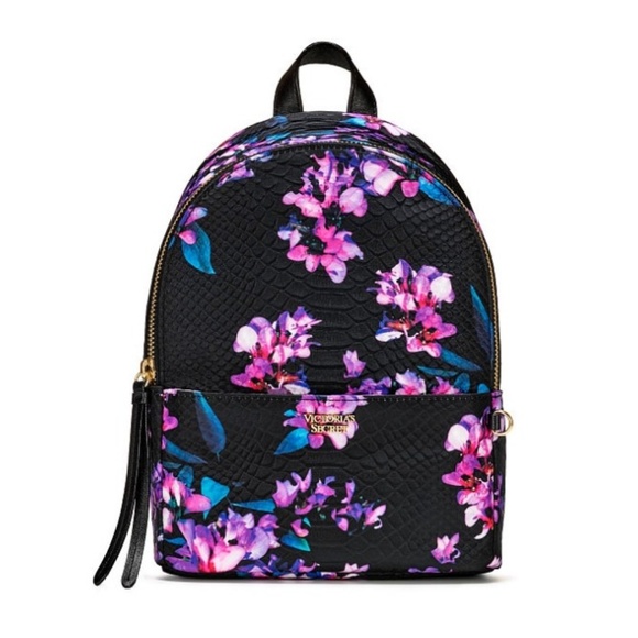Victoria's Secret Handbags - Victoria's Secret Midnight Blooms Small Backpack